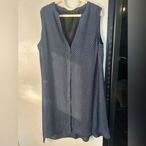 Apt. 9 Black and Blue Patterned Maxi Dress